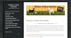 Desktop Screenshot of hiddenvalleyhuskies.com